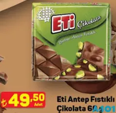 ETİ ANTEP FISTIKLI ÇİKOLATA 60 G